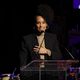 Alicia Keys speaks onstage during the celebration of Harry Belafonte’s 95th Birthday with Social Justice Benefit at The Town Hall on March 01, 2022 in New York City. (Photo by Dia Dipasupil/Getty Images)